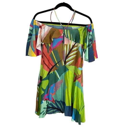 FARM Rio Colorful Off-Shoulder Mini Dress - Picture 12 of 16